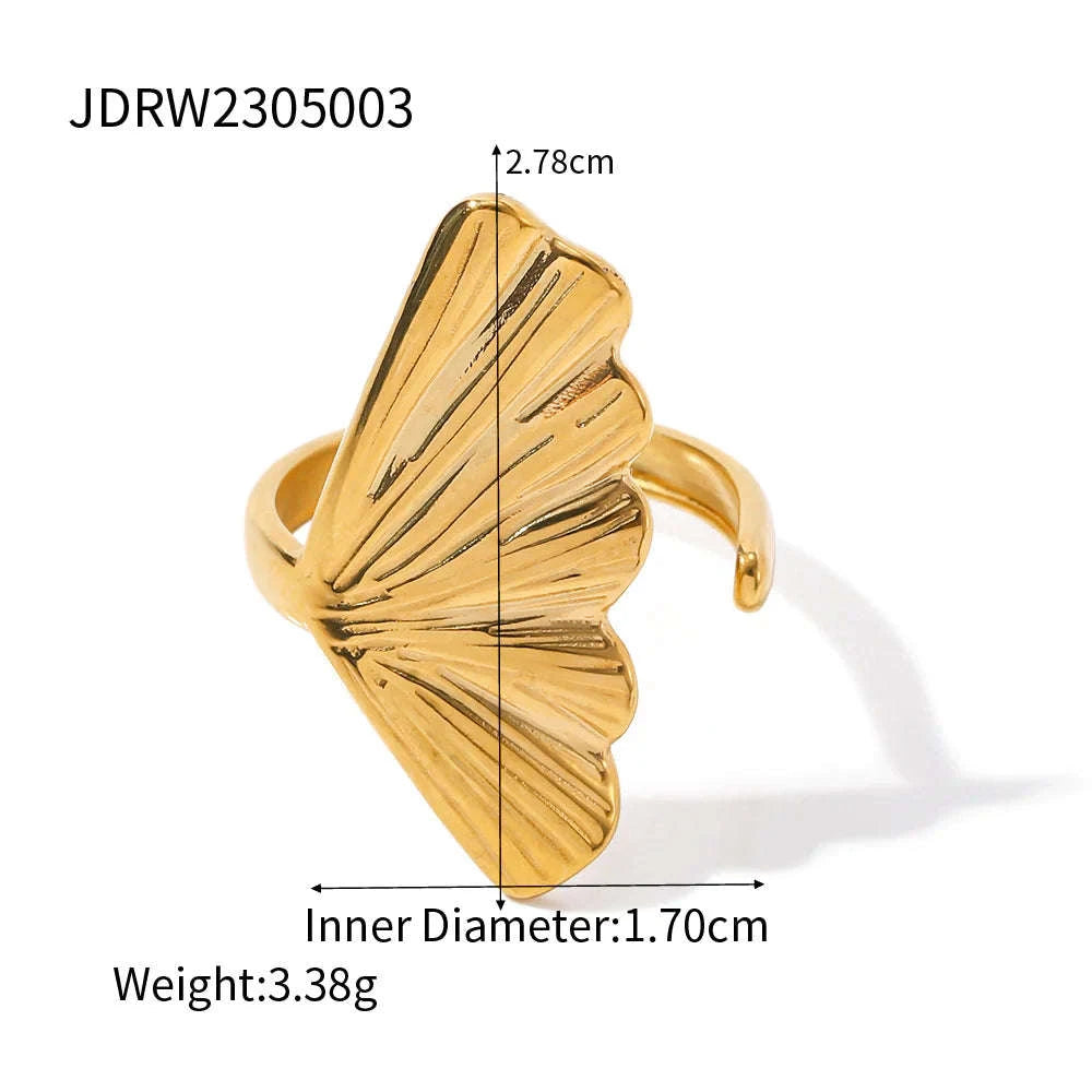Stainless Steel Rings 18k Gold