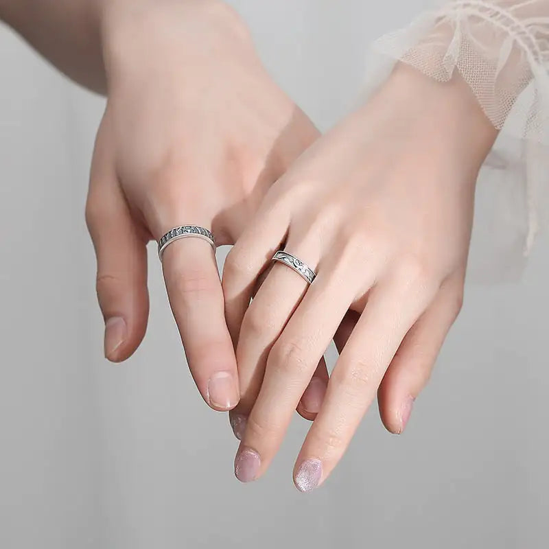 Trendy Couple Rings for Fashionable Style