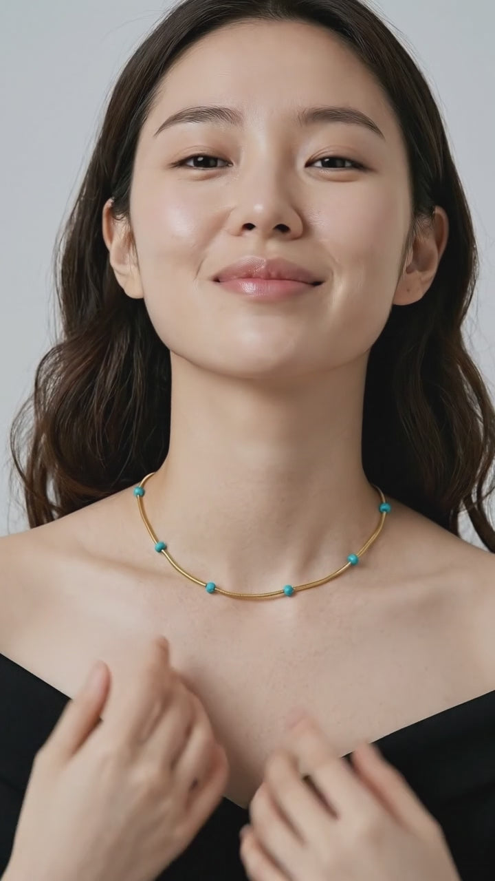 Titanium Steel Ball Drop Glaze Necklace For Women With A Colorless And Advanced Sense, Simple And Versatile Collar Chain Accessories