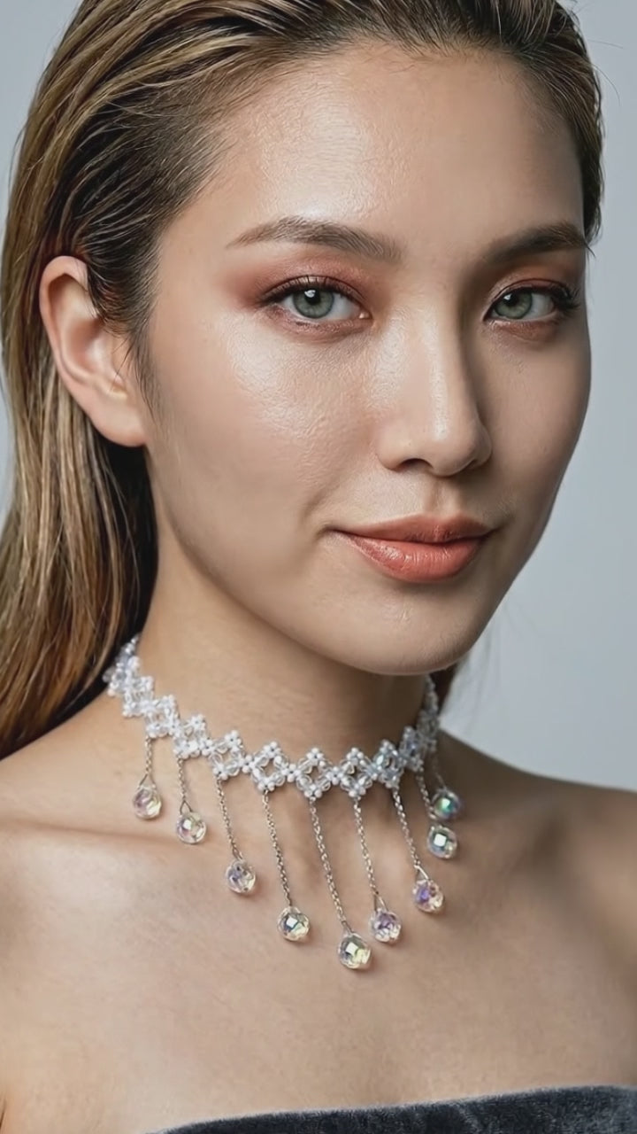 High-end Temperament Necklace Fairy Crystal Flow Necklace