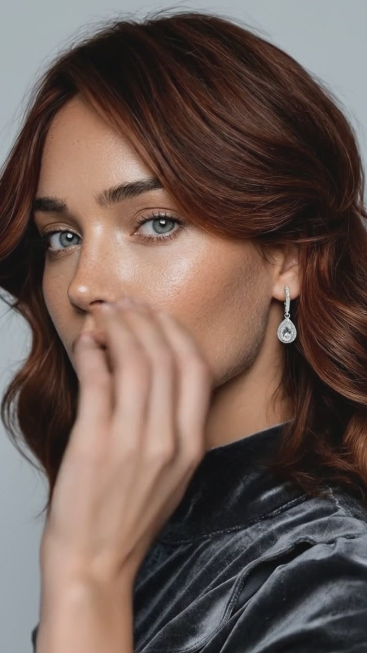 Luxury Moissanite Teardrop Earrings