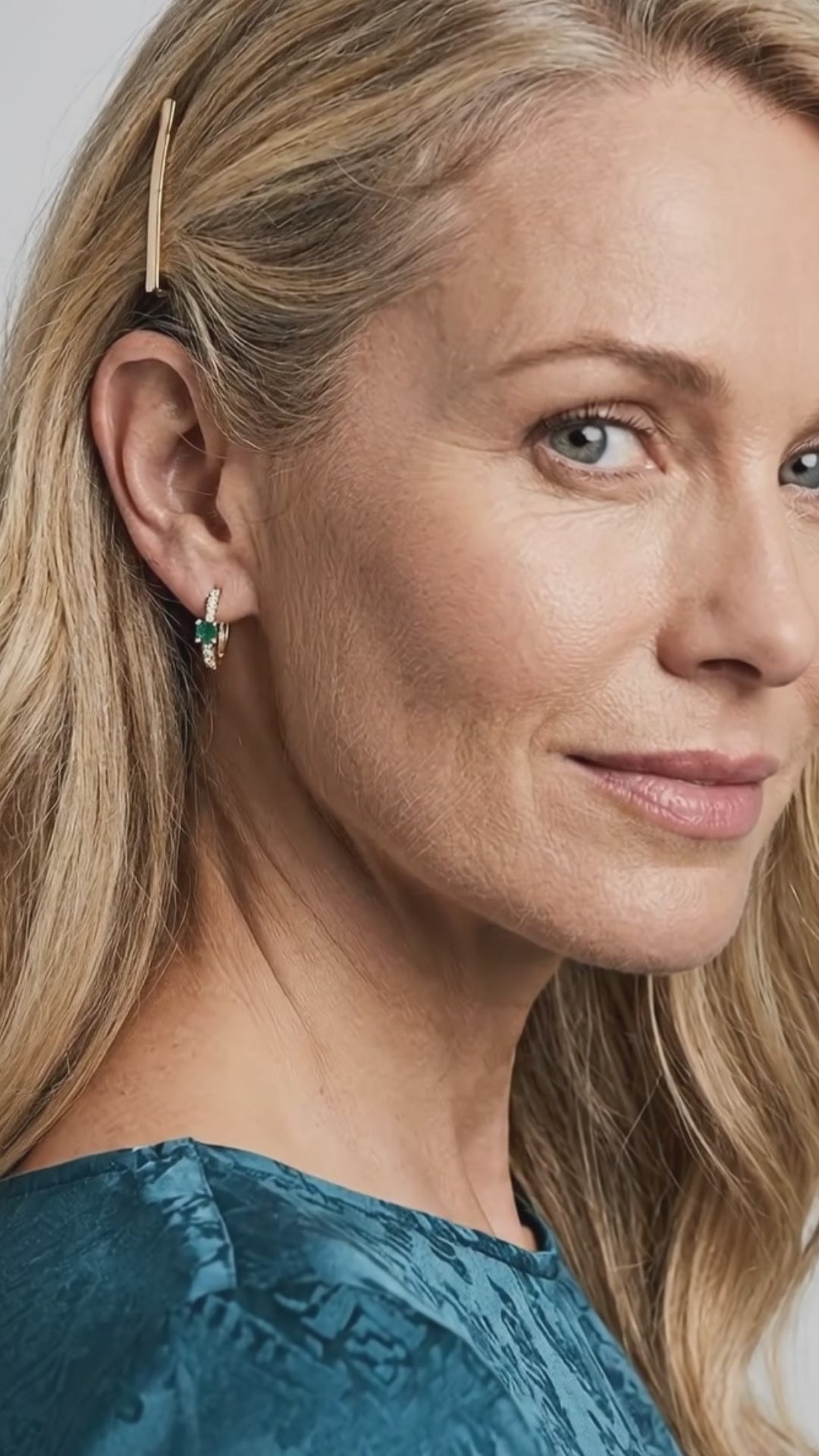 Luxury Lab-Created Emerald Earrings