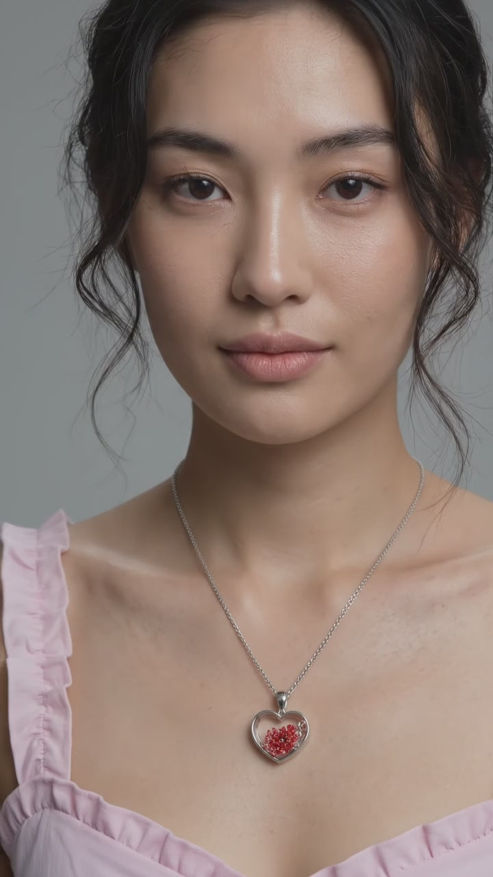 Fashion Glass Pendant Necklaces