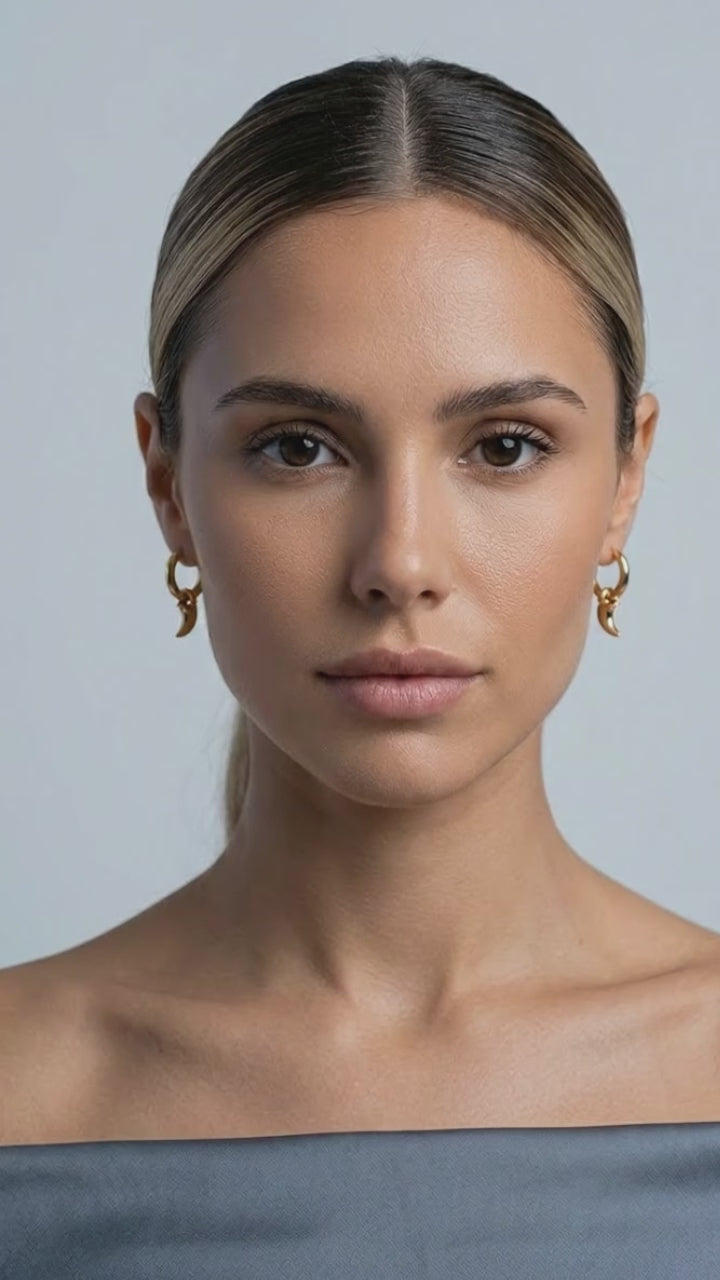 XINGX Earrings Stainless Steel Glossy Earrings