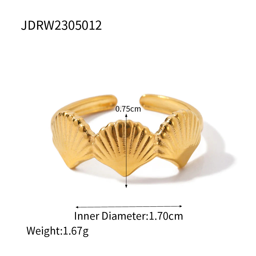 Stainless Steel Rings 18k Gold