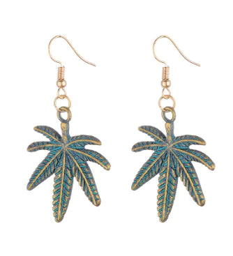 Leaf Earrings, Maple Leaf Design Earrings