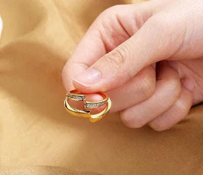 Creative Fashion Plain Couple Rings