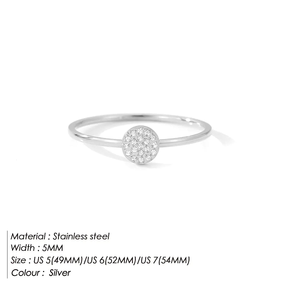 Golden Stainless Steel Couple Rings
