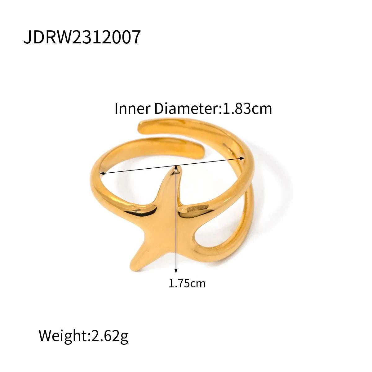 Stainless Steel Rings 18k Gold
